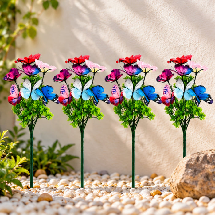 Butterfly & Flower Garden Sticks – Set of 2 or Set of 4