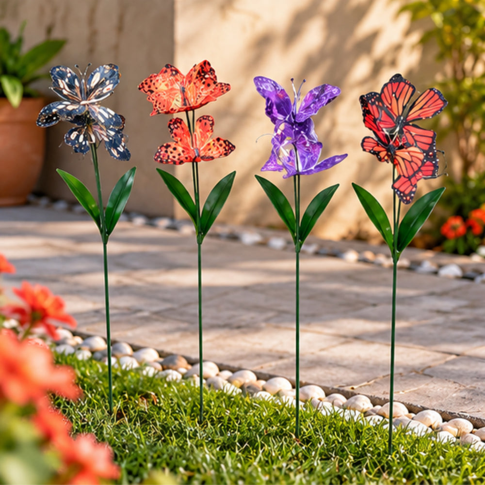 Assorted Color Butterfly Garden Sticks – Set of 2 or Set of 4