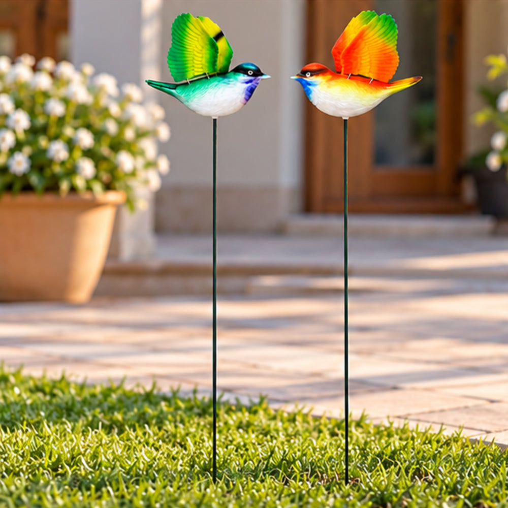Flying Songbird Garden Stakes – Set of 2 or Set of 4