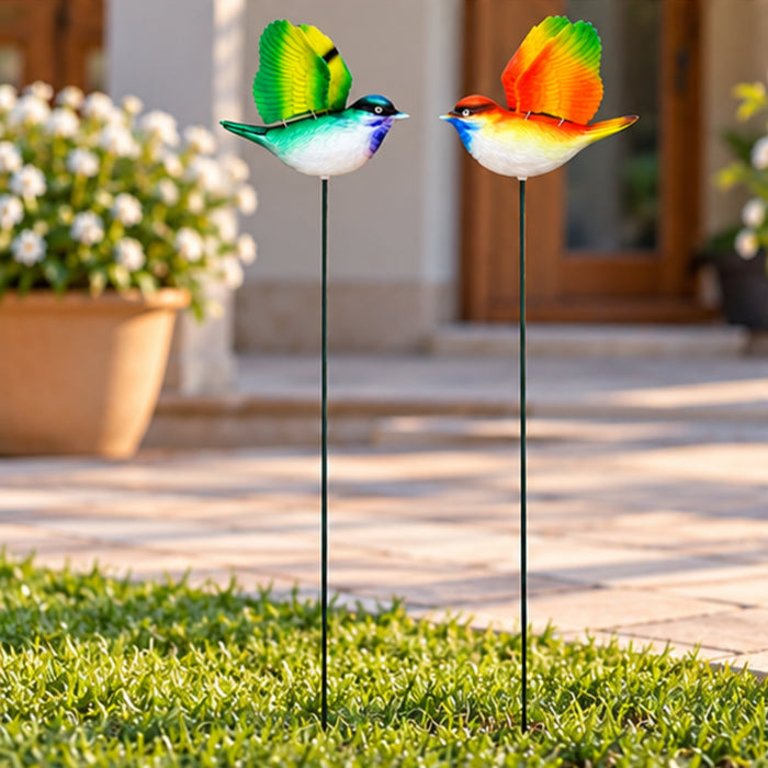 Flying Songbird Garden Stakes – Set of 2 or Set of 4
