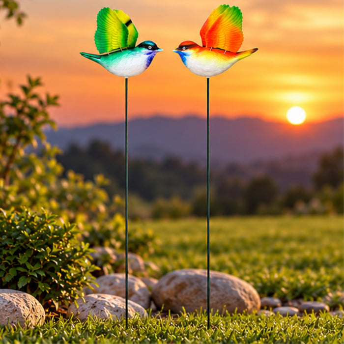 Flying Songbird Garden Stakes – Set of 2 or Set of 4