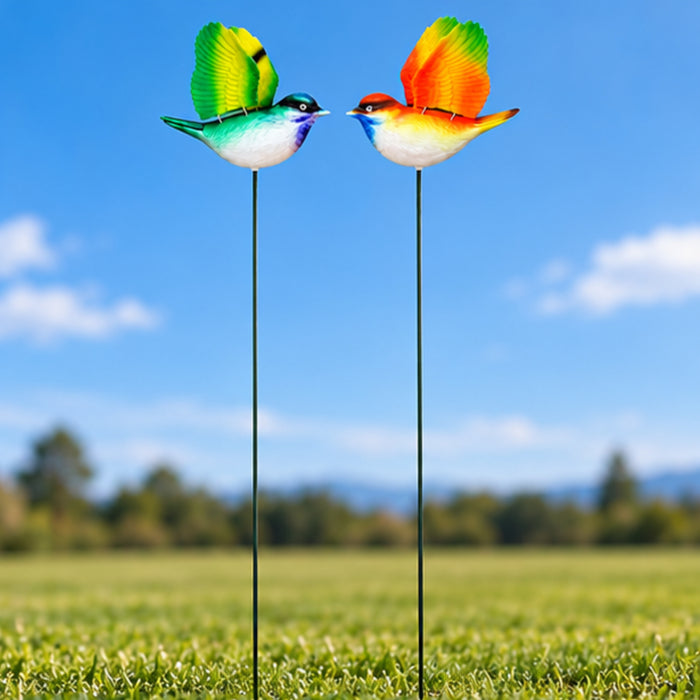Flying Songbird Garden Stakes – Set of 2 or Set of 4