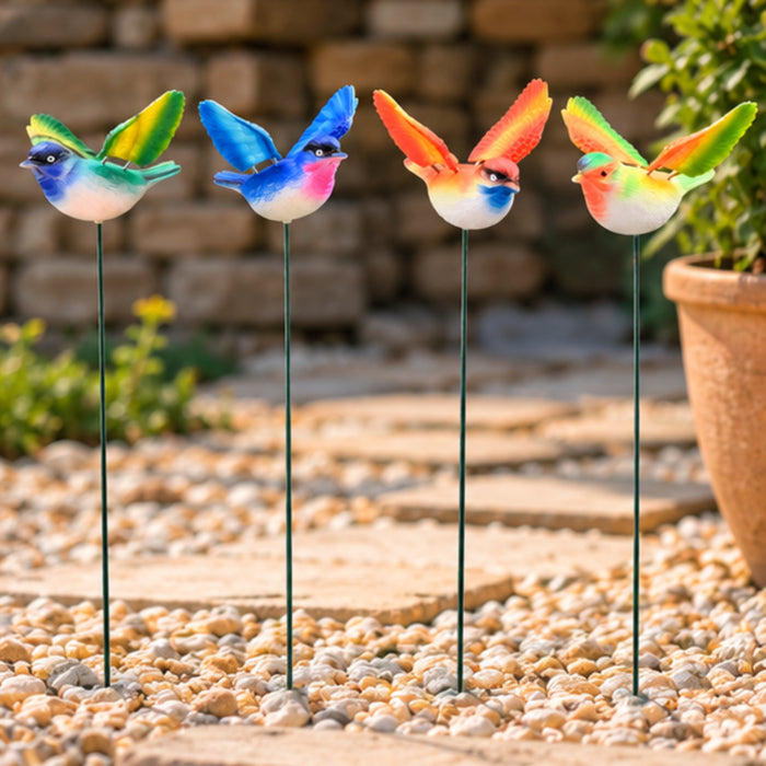 Flying Songbird Garden Stakes – Set of 2 or Set of 4