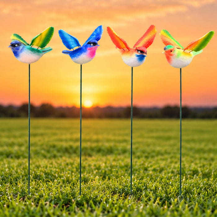 Flying Songbird Garden Stakes – Set of 2 or Set of 4