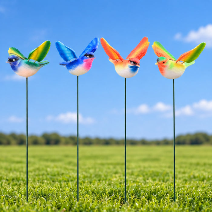 Flying Songbird Garden Stakes – Set of 2 or Set of 4