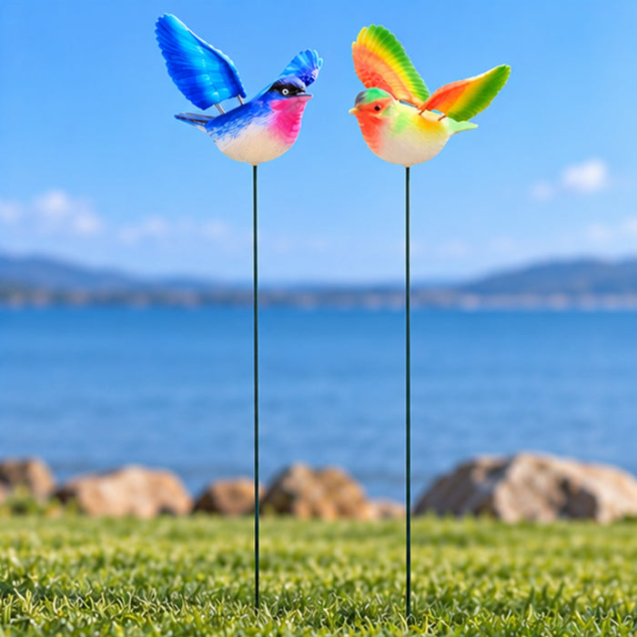 Flying Songbird Garden Stakes – Set of 2 or Set of 4