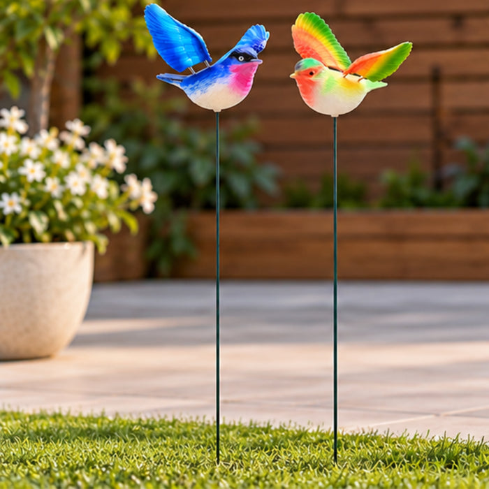 Flying Songbird Garden Stakes – Set of 2 or Set of 4