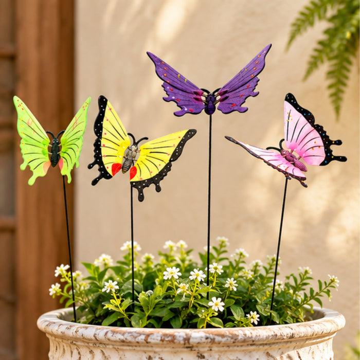 4 PiecePVC & Metal 6 inch Butterfly