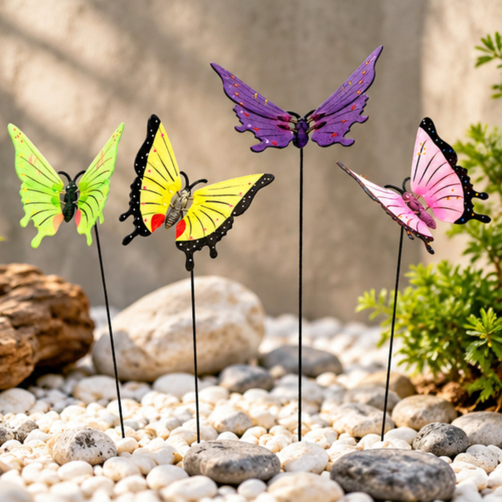 4 PiecePVC & Metal 6 inch Butterfly