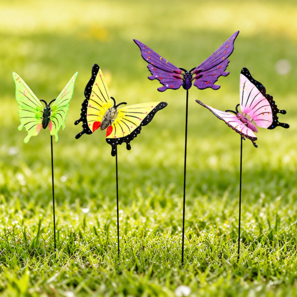 4 PiecePVC & Metal 6 inch Butterfly