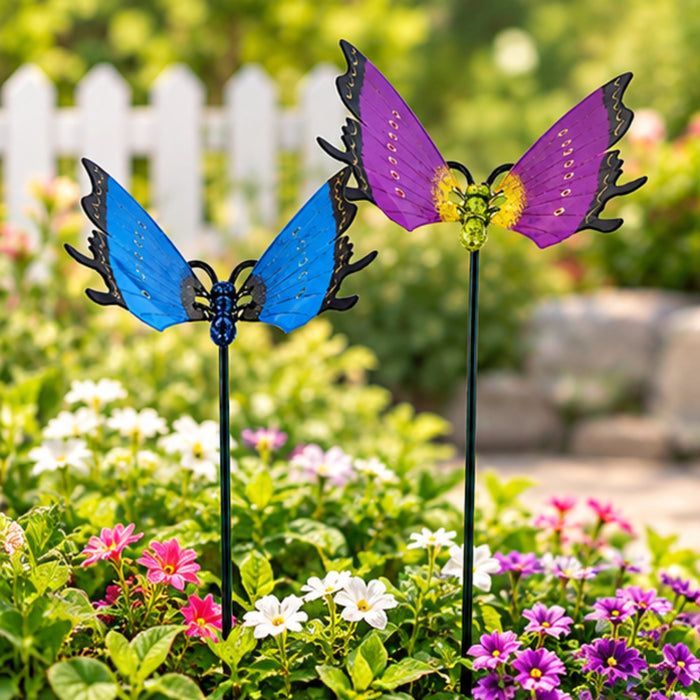 Big Butterfly Garden Stakes – Set of 2 or Set of 4