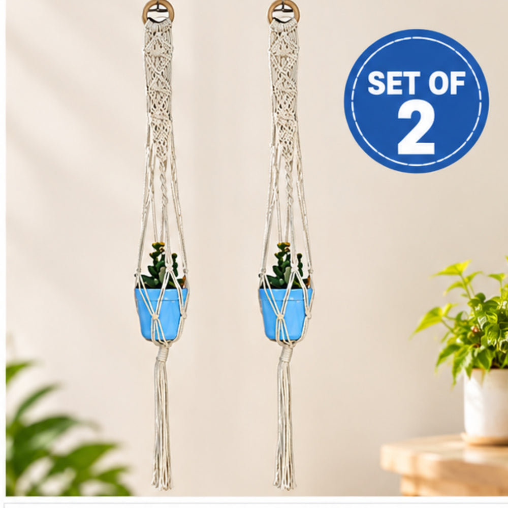 ( Pack of 2 Macrame Plant Hangers
