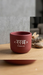 Terracotta succulent pot with Hindi calligraphy text "Sabr" meaning patience and stars,