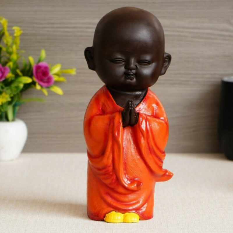 Serene Little Monk Figurine