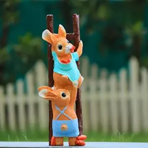 Bunny Climbing Ladder Garden Decor - 11 Inch