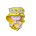 Whimsical Yellow Flower Girl Resin Planter