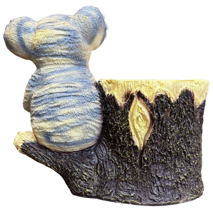 Mother and Baby Decorative Koala wih Trunk Pot