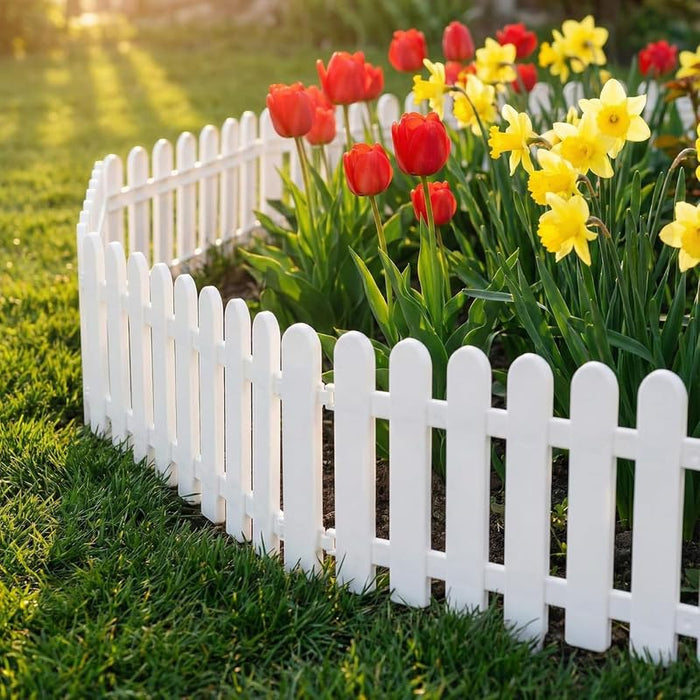 White Picket Garden Fence