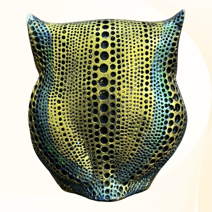 Owl Decor - Enchanting Perforated Sculpture
