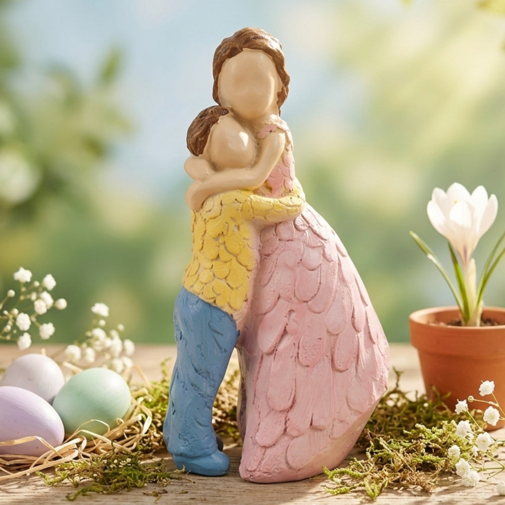 Hand-Painted Sibling Bond Figurine