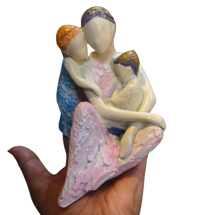 Hand-Painted Motherhood Figurine –