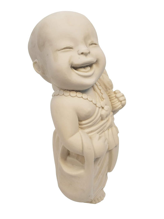 Set of 2 Standing Monk Statues | Material Resin | Height 13 Inch | Buddha Statue, Monk Statue, Garden Statue, Outdoor Decor, Resin Decor | Feng Shui Items, Zen Garden