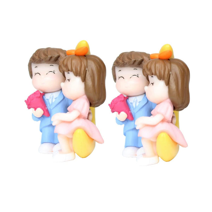 Miniature Toys - Set of 2 Big Moon Couple (Fairy garden accessories)