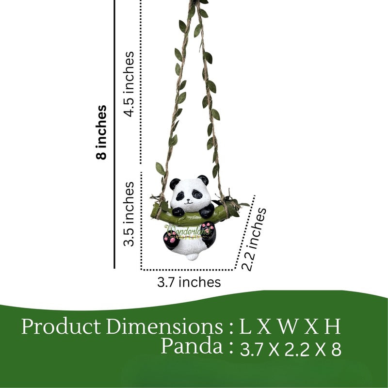 Adorable Koala and Panda Mini Hanging Garden Statues – 2-Piece Resin
