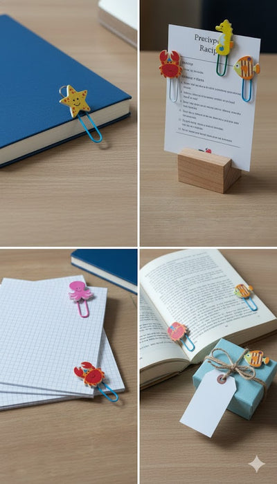 Wonderland set of 10 Paper Clips|Decorative Paper Clips - Perfect for Planners, Diaries, and Crafts