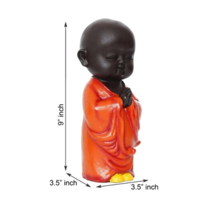 Serene Little Monk Figurine