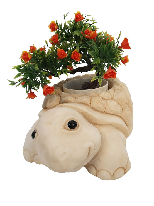 Tortoise Pot/Planters (Buddha Statue, Monk Statue, Garden Statue, Outdoor décor, Resin décor) (Feng Shui Items, Zen Garden)