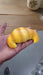 Set of 4 jumbo, slow-rising squishy toys shaped like realistic golden-brown croissants