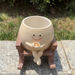 Whimsical Smiling Sitting Rocking Chair Planter