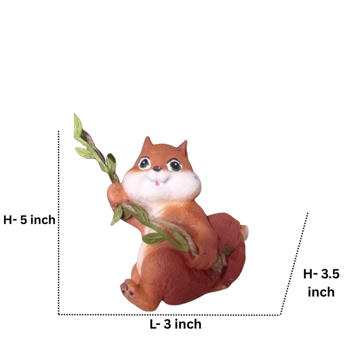 Cute Hanging Fox Garden Statue