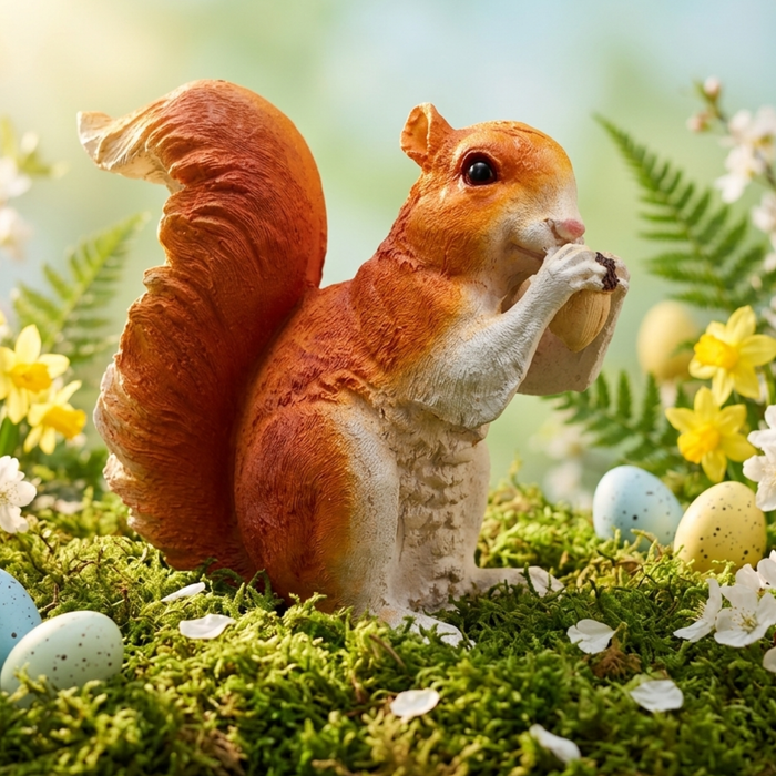 Squirrel Statue for Balcony and Garden Decoration