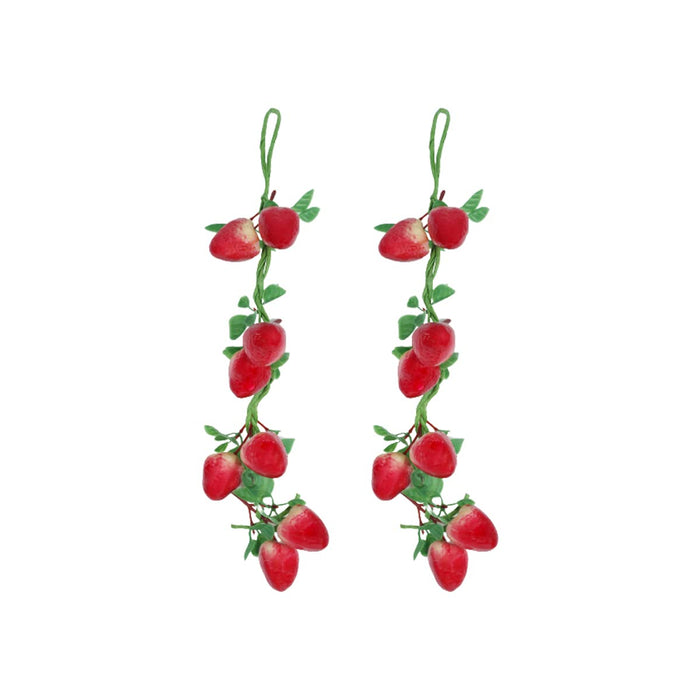 Real Looking Artificial Fruit Strawberry (Set of 2) String