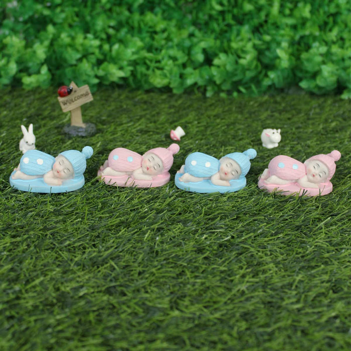 Wonderland Miniature Toys Set of 4 baby ( Miniature garden accessories for tray garden )