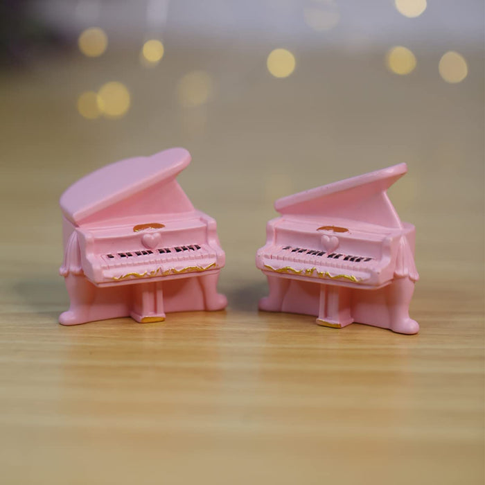 Wonderland Miniature Pink Piano ( set of 6)|Garden Miniatures| Garden tray garden figurine