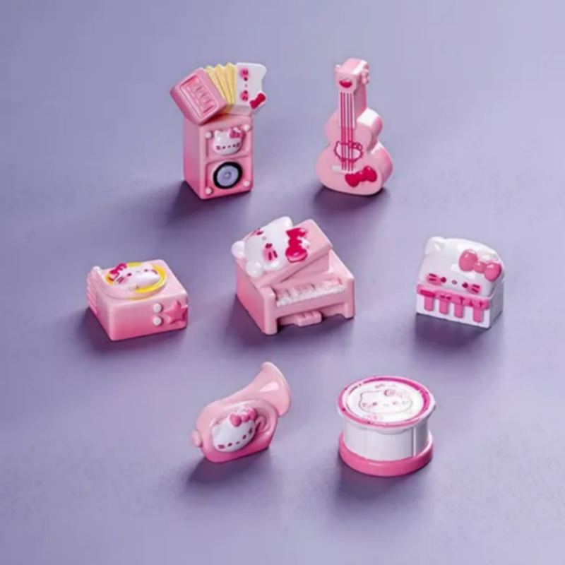 Hello Kitty Pink Miniature Musical Instruments Set (Pack of 8)