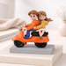 romantic couple miniature figurine for home decor and car dashboard.