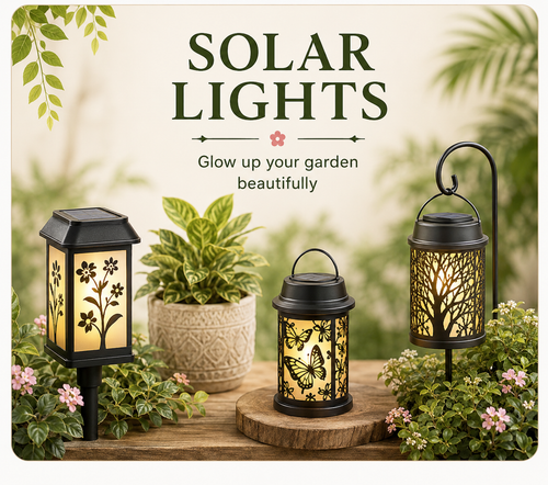 Solar lights category to glow up your garden