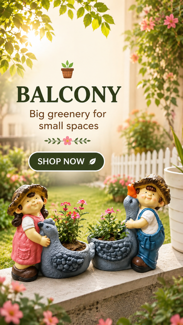 Balcony garden planters styled by Wonderland