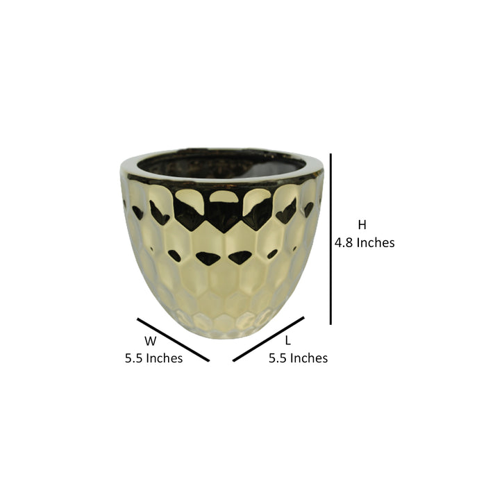 Diamond design pot