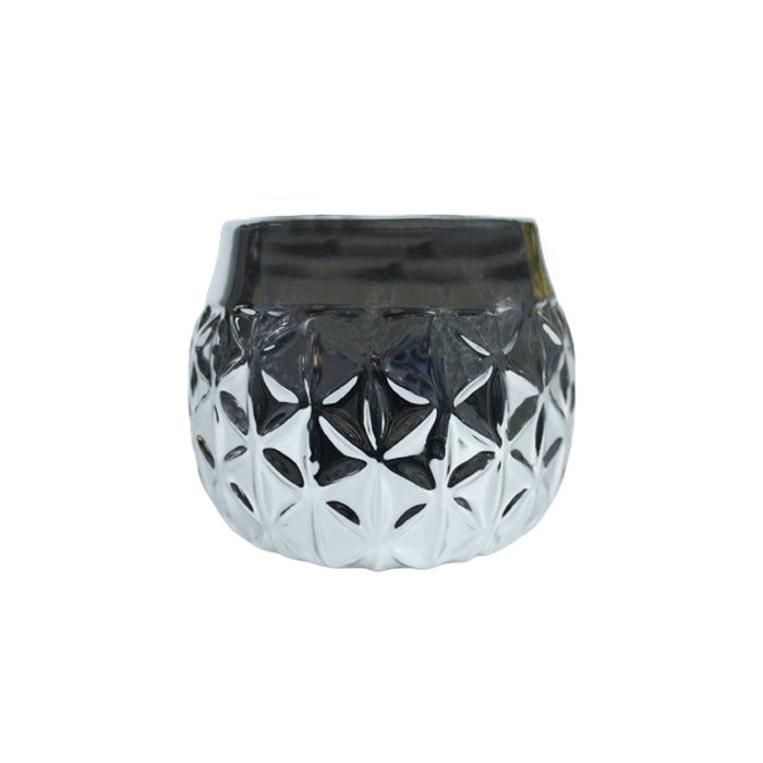 Silver Cross design pot