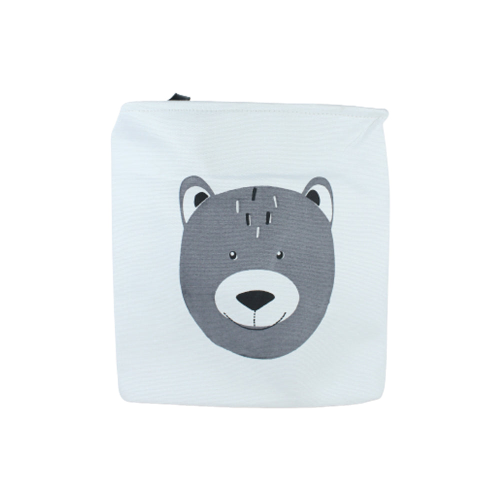 Round Laundry/ Toys Basket Waterproof with Handle (Grey)