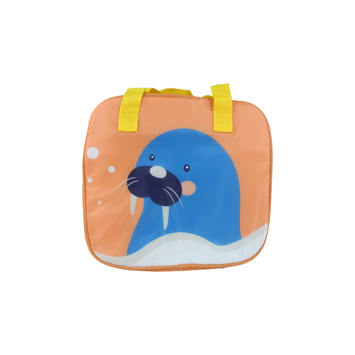 Insulated Tiffin Bags for Kids (Blue & Peach)