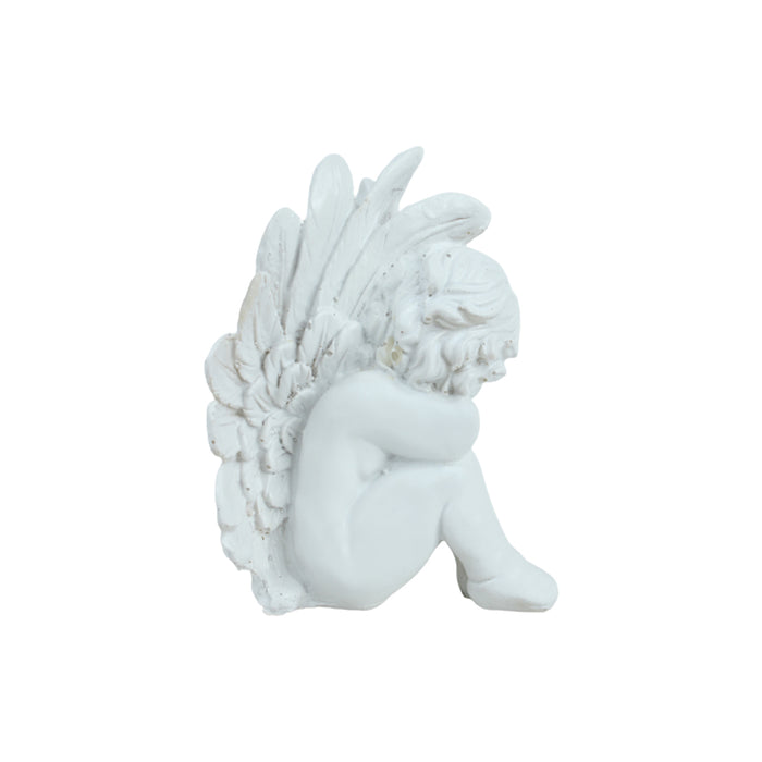 1pc Adorable Résine Ange Figurine Statue, Bureau Ornaments
