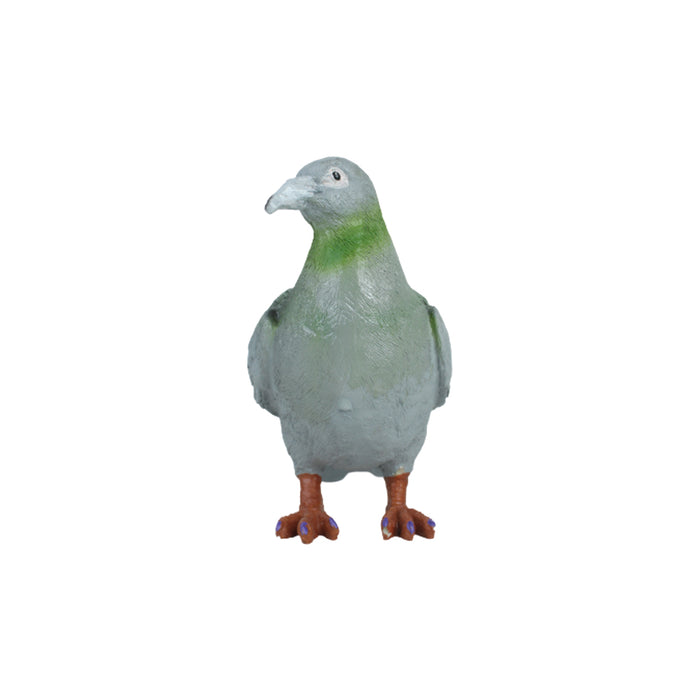 Resin Grey pigeon garden statue