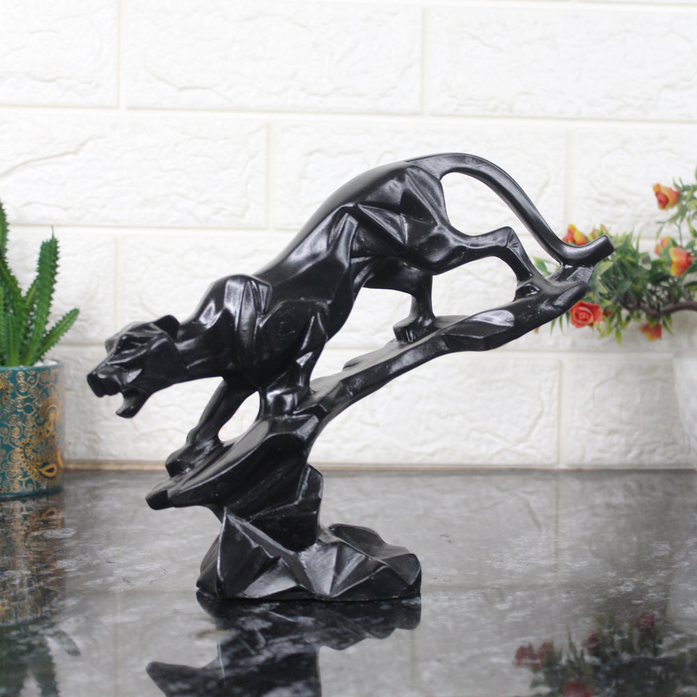Black Panther Jaguar Statue Showpiece