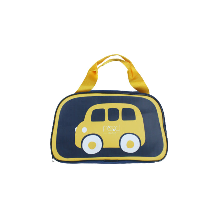 Car Print Insulated Lunch Bag for Kids (Blue)